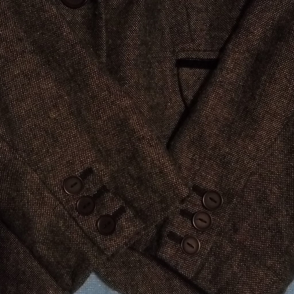 Rena Rowan grey & black lined blazer, sz 8 - Picture 4 of 7